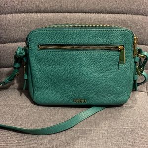 Fossil Teal Green Toaster Crossbody